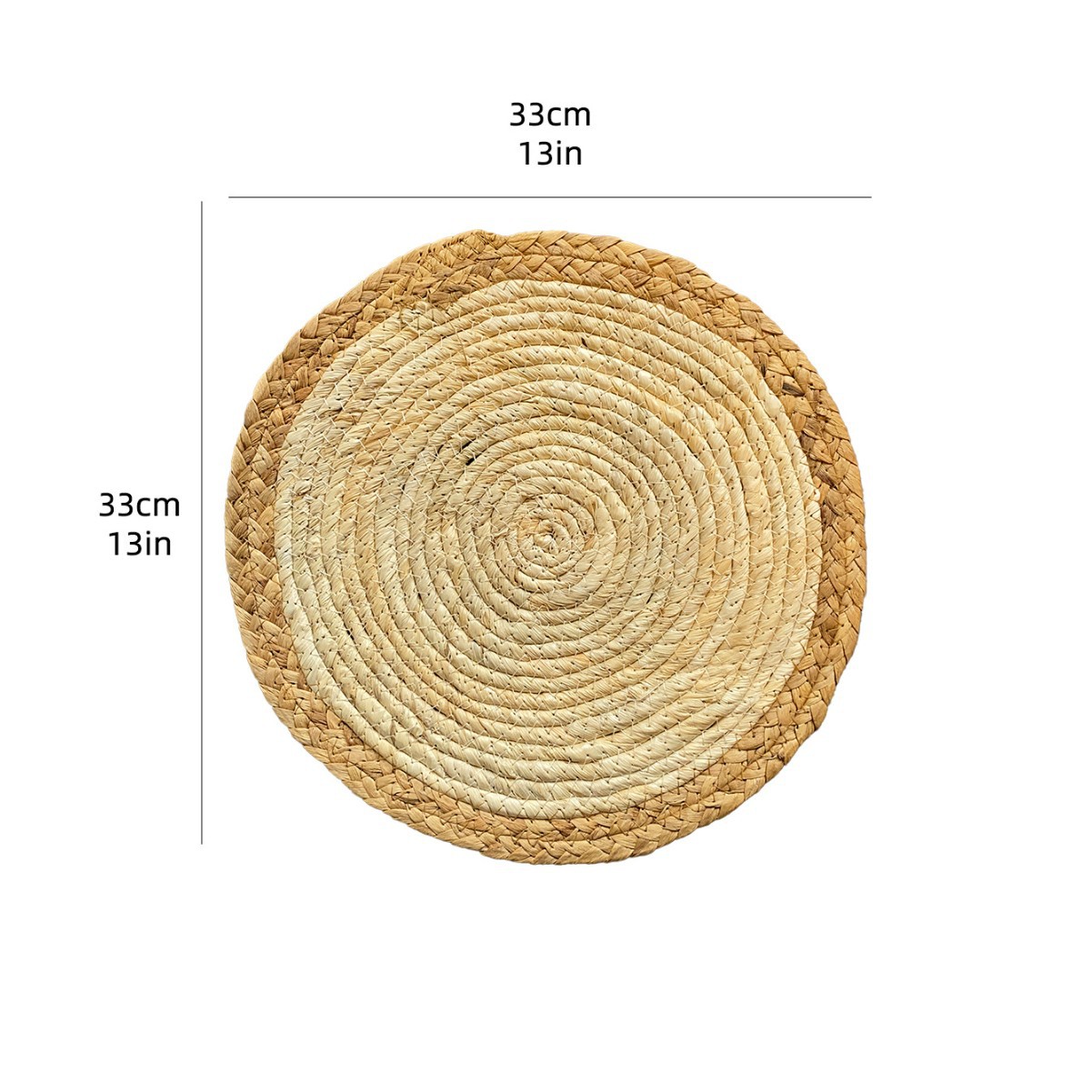 Cojín de mesa redondo de tejido transfronterizo Cojín de mesa de cuerda de algodón Actividades de cena interior y exterior Fiesta familiar mesa de comedor cocina cojín de tazas