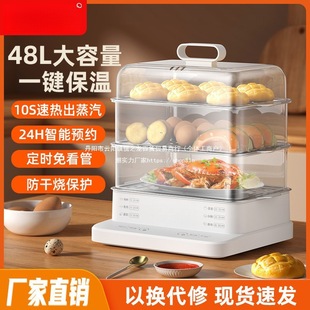 Hemisphere Electric Steamer New Smart Home Large-Capacity Multi-Functional Steaming and Cooking All-In-One Electric Steamer Fully Automatic Leidezhu
