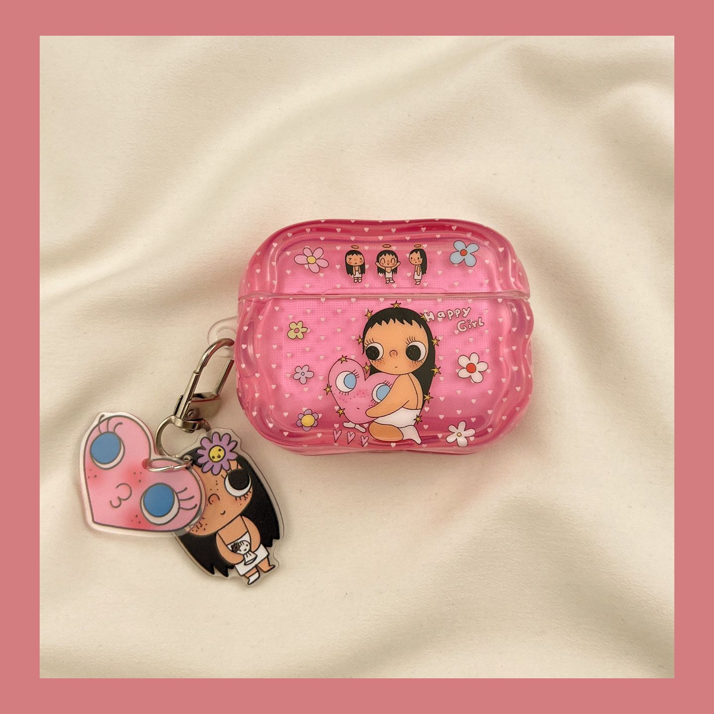Wave Point Love Xiaoyu para AirPods4 caso de protección Bluetooth Huaqiang Bei 5 generación AirPod Pro3 cubierta de auriculares