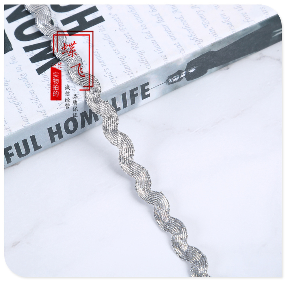 DIY hecho a mano 3MM-8MM oro y plata onda S cinturón de marinero/cinturón de carretera de montaña/encaje de correas en stock