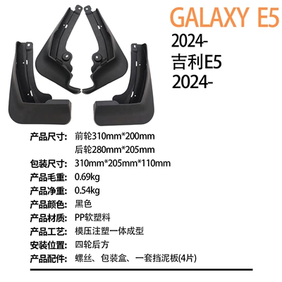 Mudguard Galaxy Geely Galaxy
