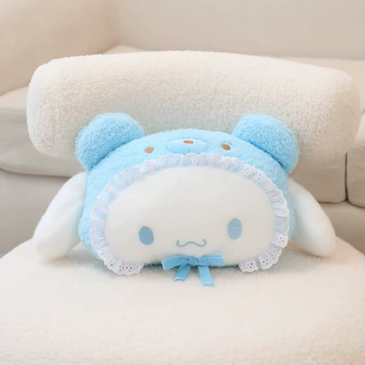 Headrest seat pillow car neck pillow - white-jade-dog-28x20cm