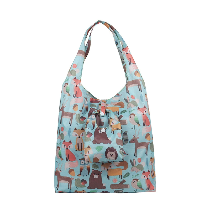 Cartoon handheld foldable shopping bag, Korean style, wholesale