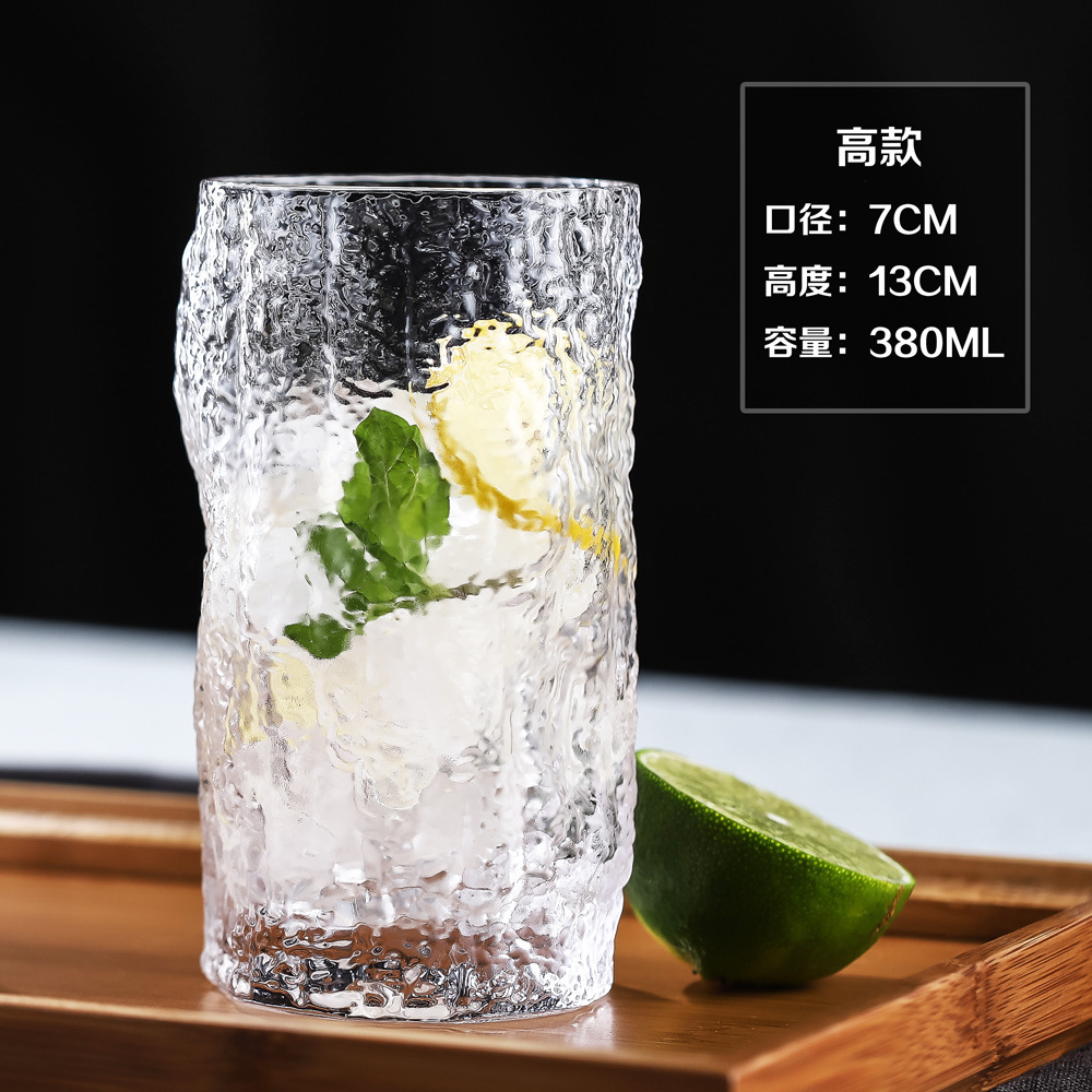 Directo de fábrica creativa tallada copa de vino clásica Copa bebida taza de cerveza engrosada logotipo impreso al por mayor