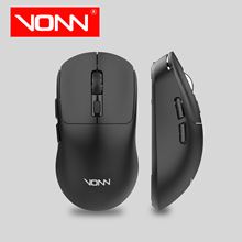 Ergonomic Silent Tri-Mode Gaming Mouse, 2.4G + Dual Bluetoot