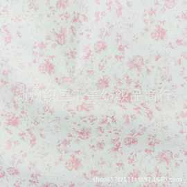 H底精梳棉数码印花面料 韩版碎花手工花布防蚊裤童装女装家居布料