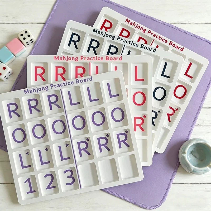 Cross-Border Portable, Fun and Practical, Best-Selling New Mahjong Practice Board Single-Piece Mahjong Practice Board