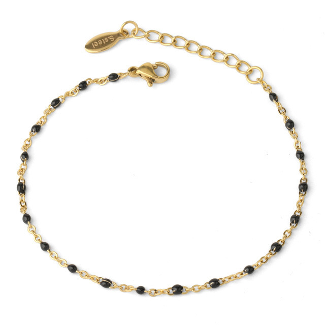 Women's Pearl Bead Crystal Chain Bracelet - Grey Style