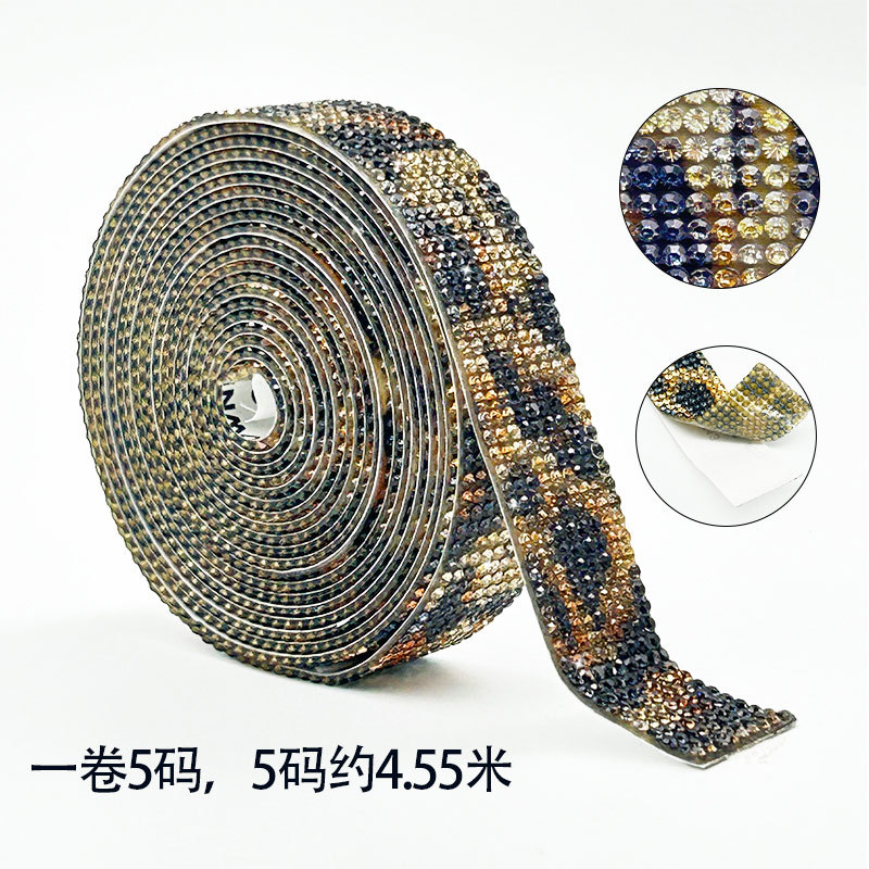 Tela de diamantes de imitación, cinta de diamantes de imitación de vidrio, accesorios de ropa, tiras de diamantes, decoración del hogar, fila de diamantes, accesorios de joyería, diamantes de imitación, diamantes de flash autoadhesivos