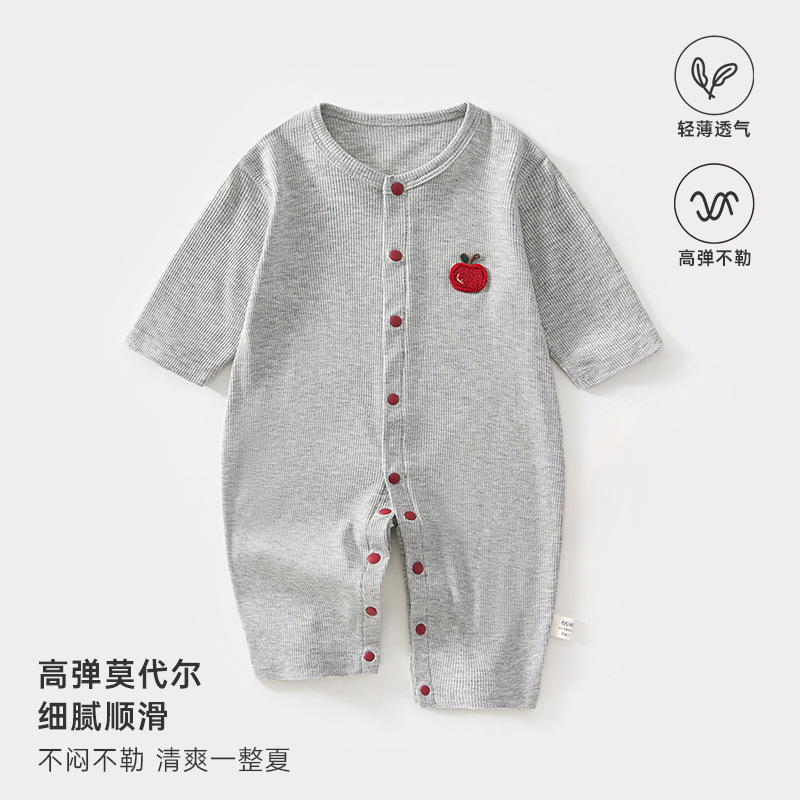 【Modal】Baby Romper, Thin Breathable Air Conditioning Outfit, Newborn Crawling Suit, Baby Clothes, Summer Wear Wholesale