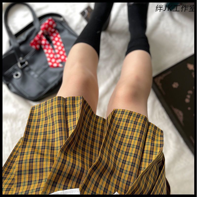 [해바라기] JK 유료 스커트 A 라인 스커트 주름 스커트 유니폼 스커트