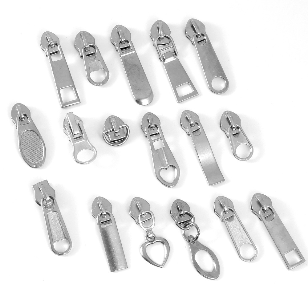 In-Stock No. 5 Zipper Puller Accessories, Metal Zipper Head for Bags, No. 5 Heart-Shaped Zipper Puller, Direct from the Manufacturer