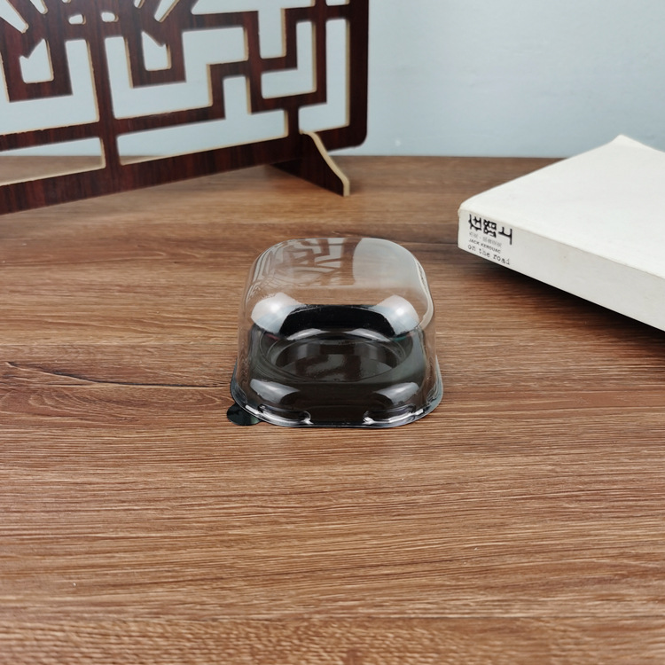 Solo grano nieve mei niang yema de huevo crujiente bola verde caja de tarta de huevo PET blister caja de embalaje desechable de alta gama