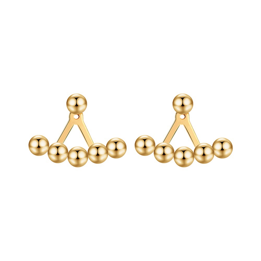 Korean Simple Two-wear Back-hanging Earrings display picture 7