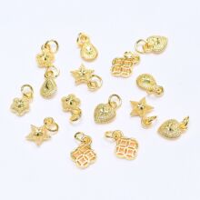 14K����ɫ���� ˮ�� ÷���Ʒ����С���diy��朴������С����