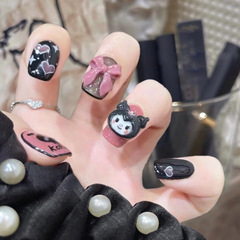 X203假指甲片可拆卸美甲貼片辣妹庫洛米手工穿戴甲可拆卸成品顯白