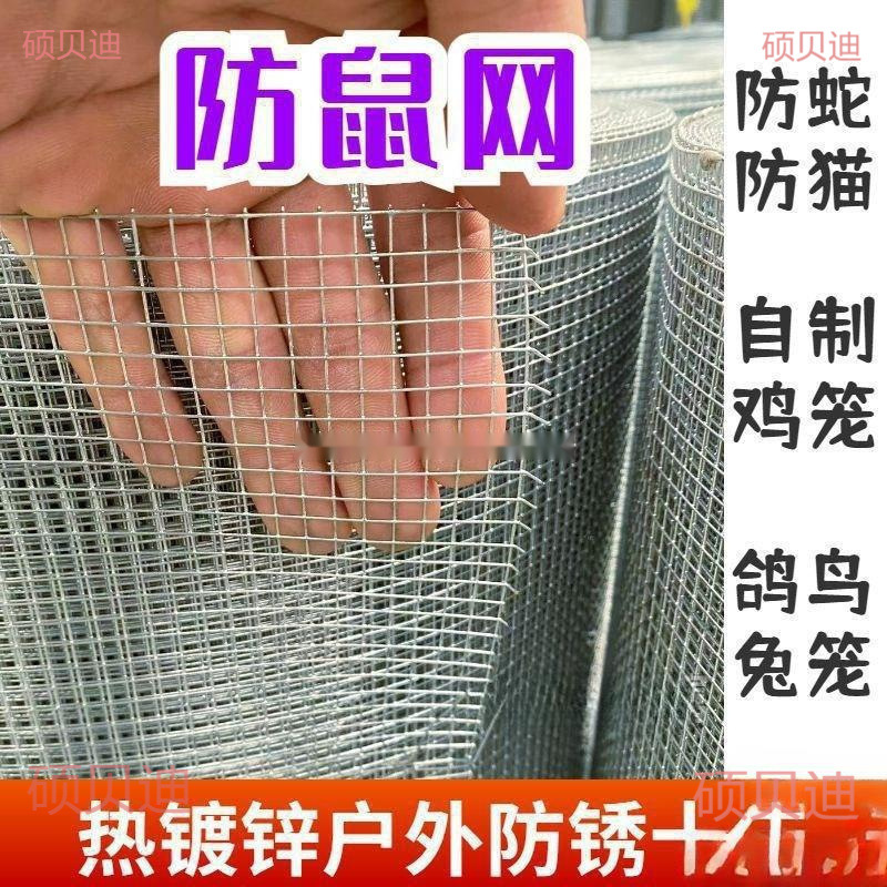 铁丝网热镀锌小孔加密防老鼠铁网格阳台防护鸽鸟兔笼网户外养殖网