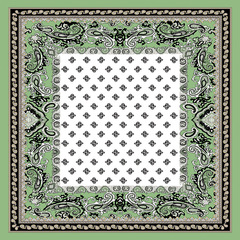 Ice silk pinhole scarf/European and American Korean hip-hop trend neck scarf hip-hop sports cashew flower large square scarf