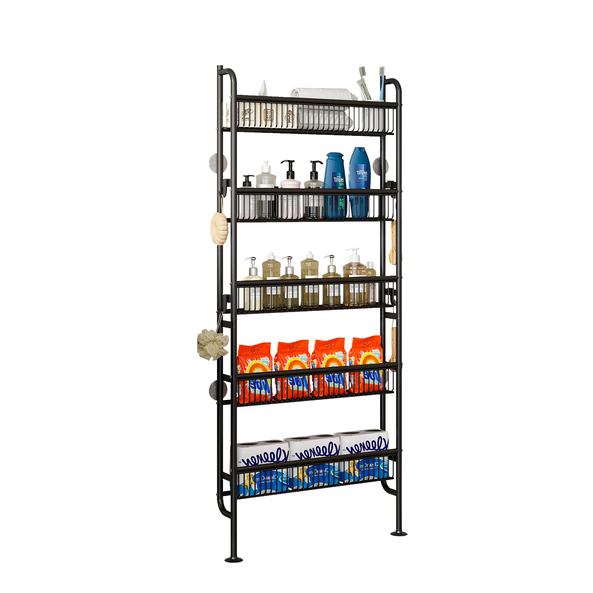 Estante detrás de la puerta, inodoro de piso a techo, baño, cocina, estante de acabado, espacio de entrada del dormitorio, estante de almacenamiento de 10cm