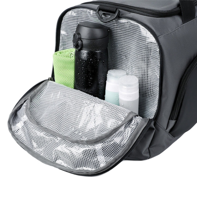 Bolsa de fitness de gran capacidad de separación húmeda y seca bolsa de deporte logotipo impreso almacén de zapatos independiente bolsa de viaje impermeable