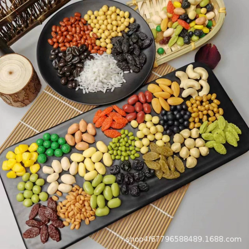 Симуляция зерна разное зерно кофе bean рис изюм лотосовое семя поясничный поясничный красная бобовая фасоль, машиное бобовая модель