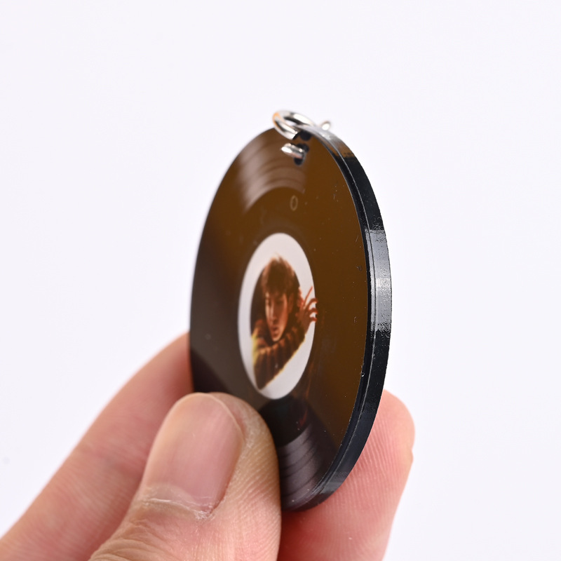 アクリル NFC ビニールレコードキーホルダーカスタマイズ可能な DIY スター漫画周辺クリエイティブパーソナライズされたキーペンダント|undefined