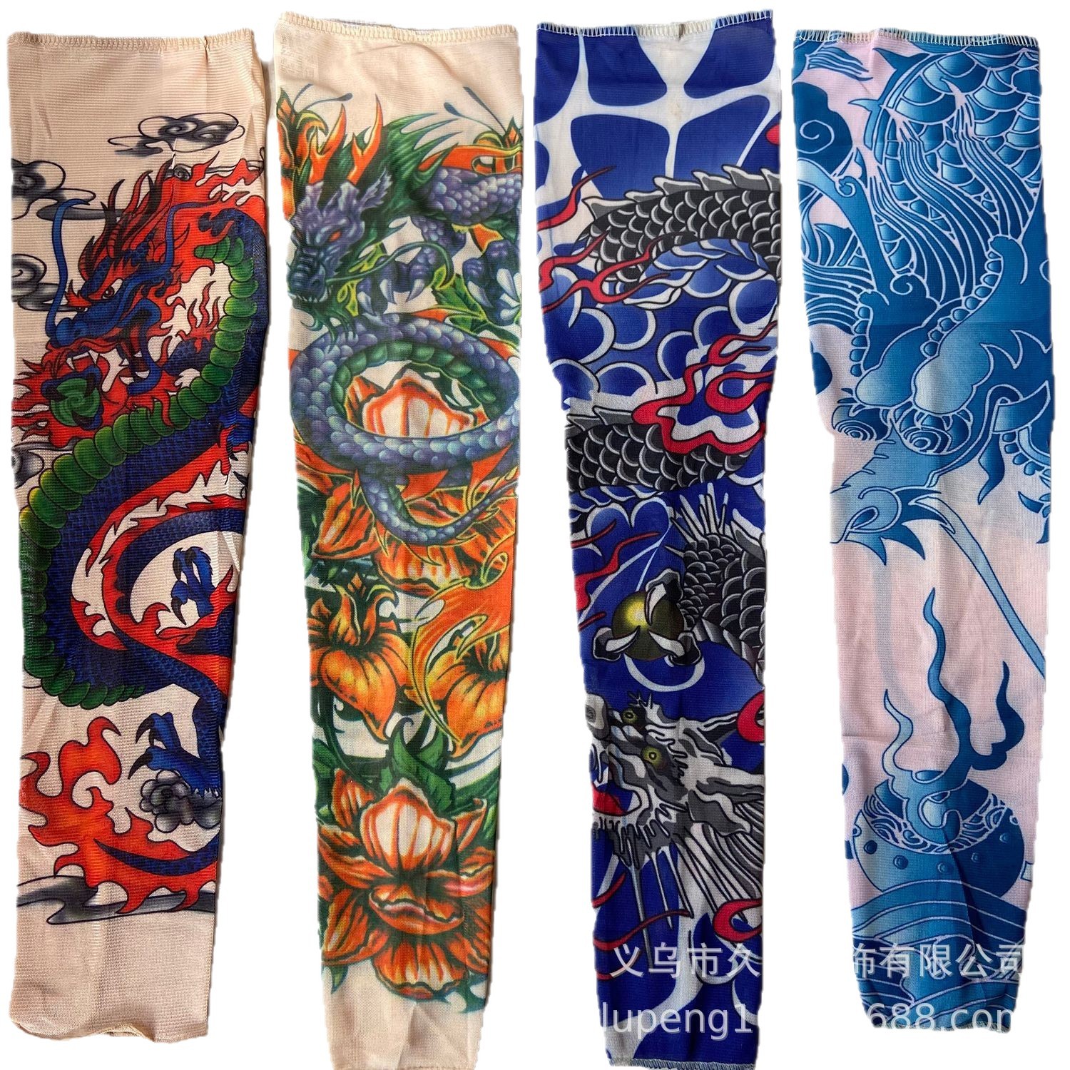 Loss clearance factory dragon seamed mesh tattoo sleeves arm sleeves…