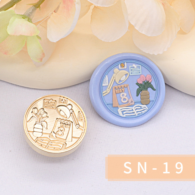 Original nuevo estilo fuego pintura sello serie interior cabeza regalo embalaje sobre cubierta cuento de hadas habitación casa caliente