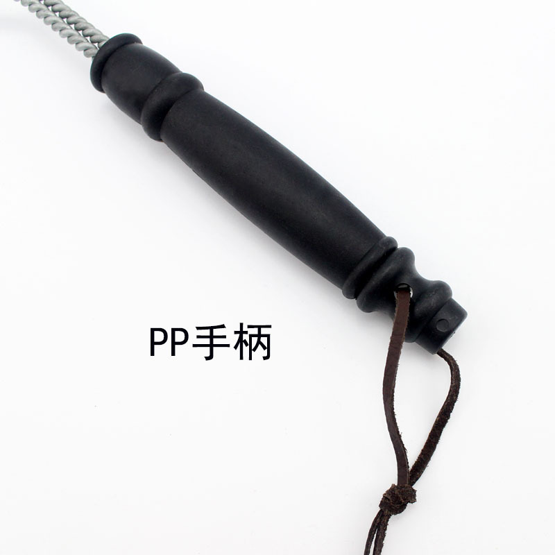 Wholesale foreign explosion ovens brush 12 -inch three -sided steel wire barbecue cleaning brush brighter barbecue brush 3