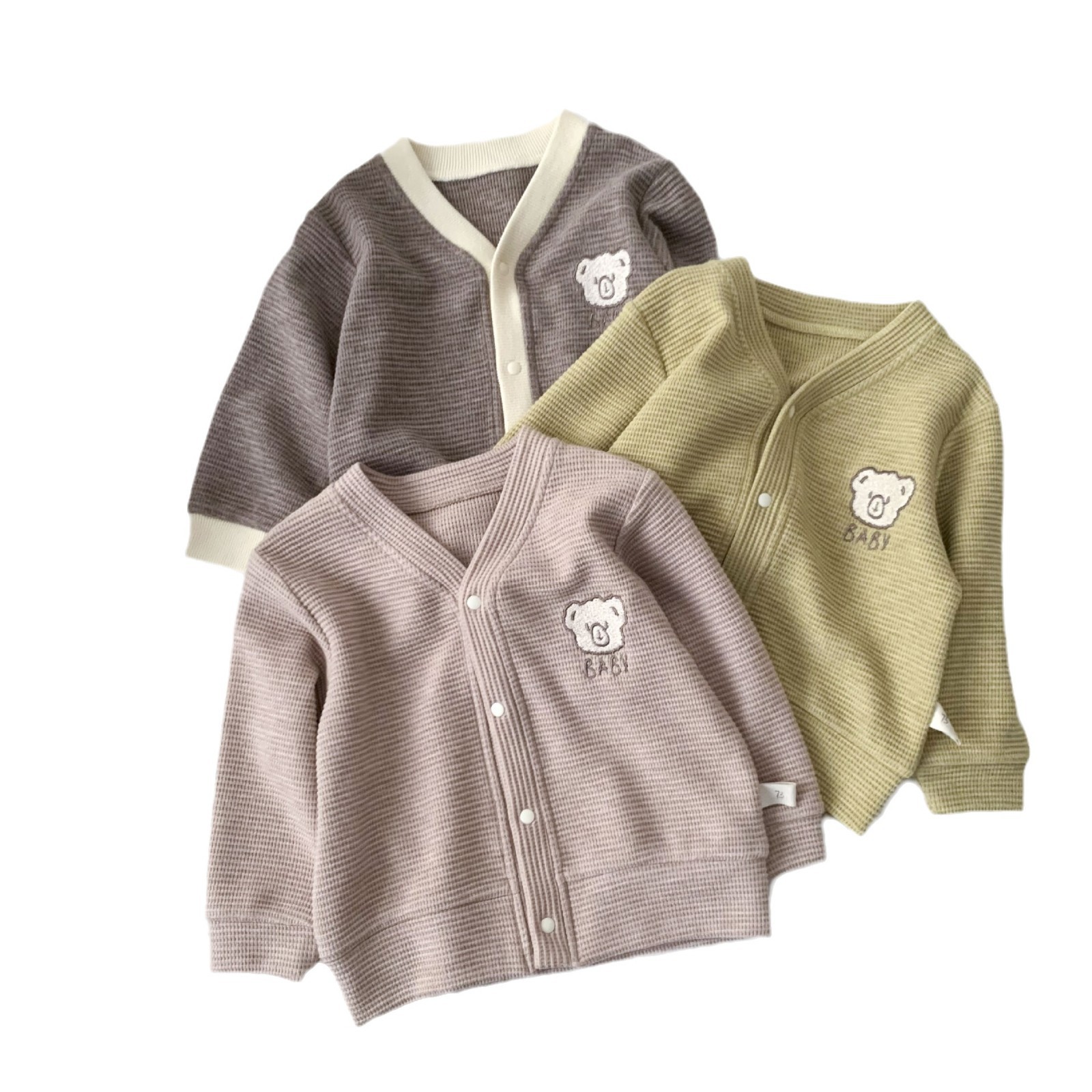 어린이 니트 카디건 봄과 가을  코트  의 한국 스타일 외출 옷 소년 소녀 감자 돼지 어린이 스웨터