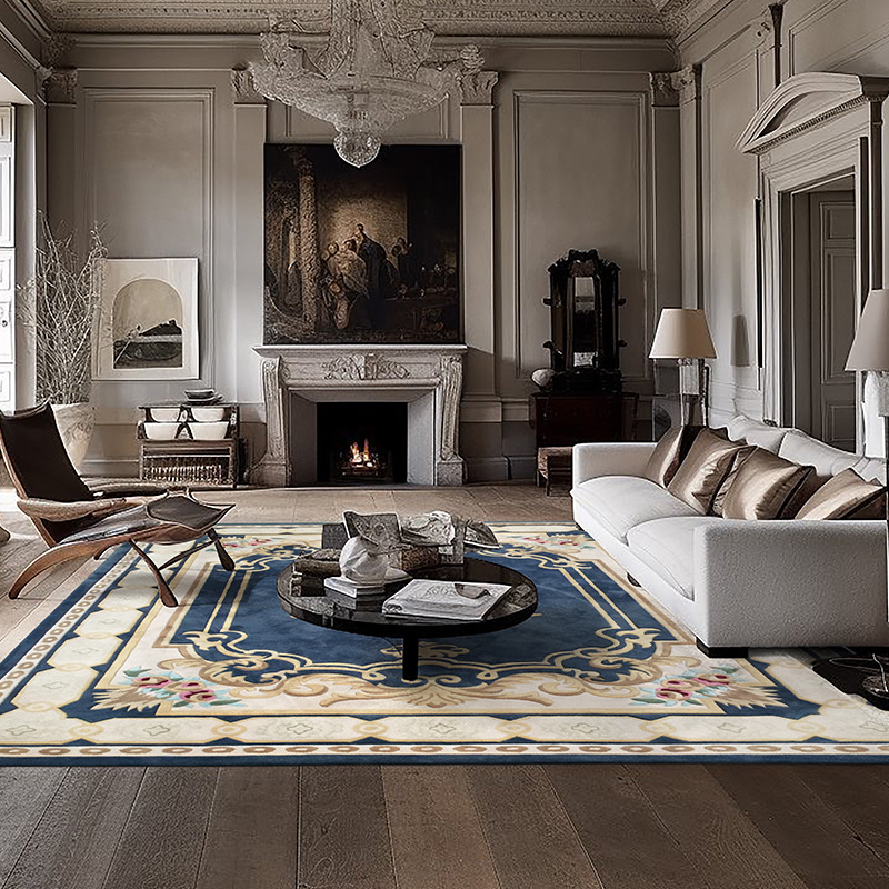 Alfombras personalizadas alfombras de sala de estar europeas simples y lujosas alfombras de cama domésticas de estilo nórdico tejidas a mano alfombras