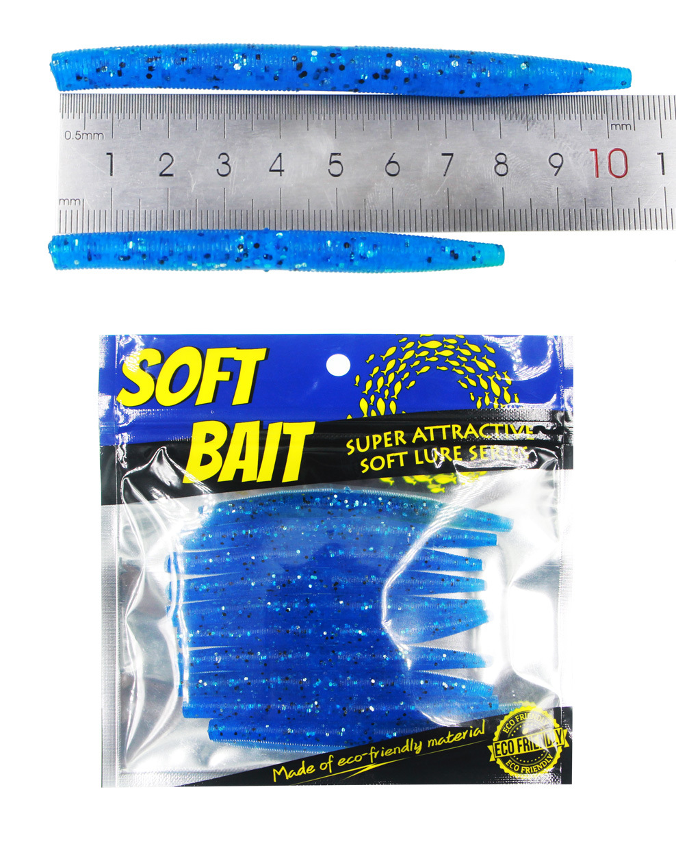 Suspending Worms Lures Soft Baits Carp Striped Bass Pesca Fishing Tackle SwimBait