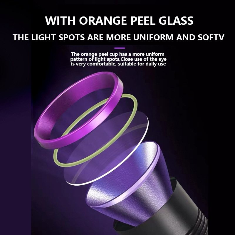 Detección de reactivos de antígeno fluorescente, luz púrpura, espejo negro UV, identificación especial de Wood, linterna de lámpara ultravioleta de 365nm