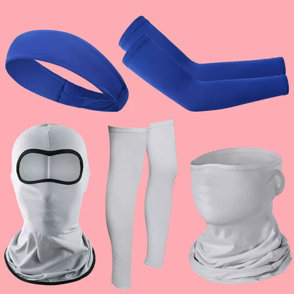 Summer Outdoor Cycling Sleeve Men's and Women's Motorcycle Mountaineering Sun Protection Sports Leg Protection Ice Silk Motherhood Anti-sweat Yoga Headband