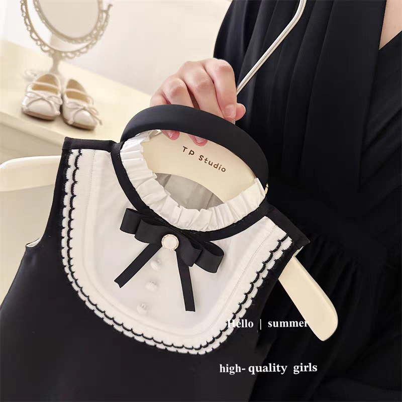 Xianning Seven baby Girl Little Fragrance Vestido de vestir 2025 verano nuevo espectáculo de cumpleaños chaleco vestido de princesa marea