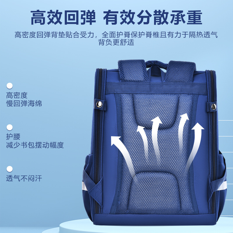 Mochila escolar para niños y niñas de primaria de grado uno, dos, tres a seis, gran capacidad, 6 - 9 - 12 años de edad, mochila de hombro para reducir la carga