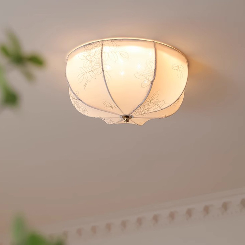 French vintage bedroom ceiling light, American hallway corridor light, closet, study, entryway, balcony fabric light