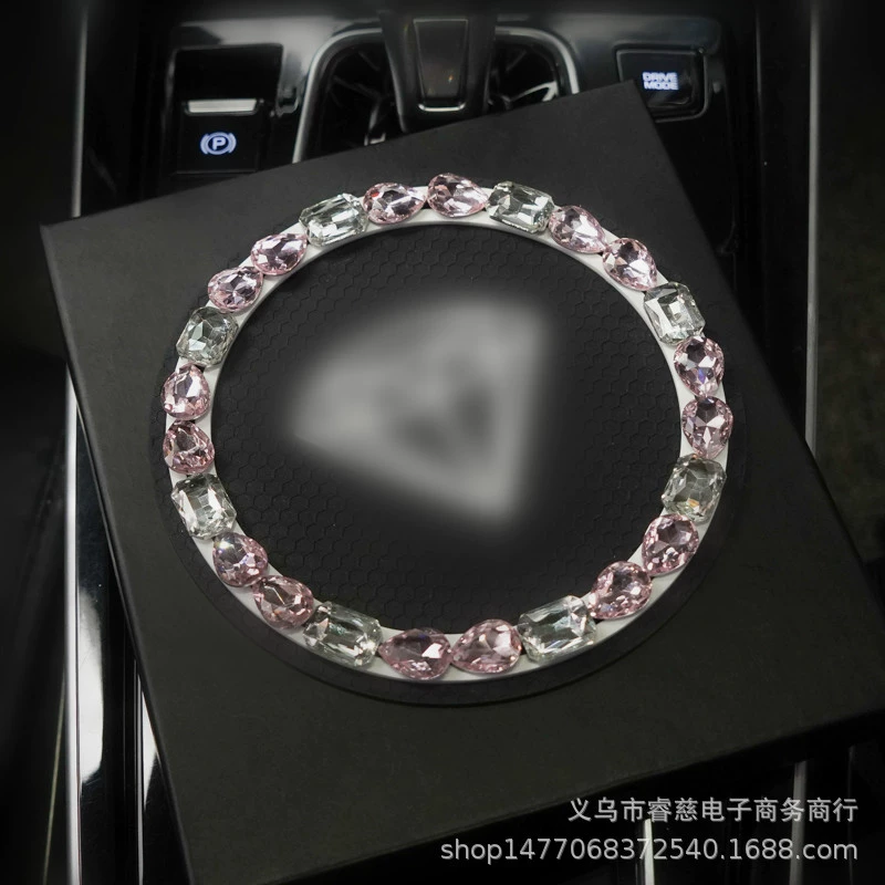 Car anti -sliding cushion cartoon diamond -mounted mobile phone pad in the cushion meter setting pad car cushion car with interior ornament cushion