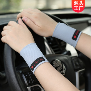 Factory direct thin wrist ice silk sunscreen ice sleeve women men's scar cover fashion short breathable sports wrist guard
