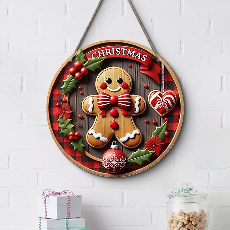 クロスボーダークリスマスクリエイティブ吊り下げ装飾木製工芸品ラウンドドアサイン木製吊り下げタグシリーズ 20Cmos 吊り下げ|undefined