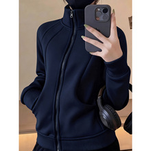 摇粒绒加厚外套女秋冬季加绒卫衣抓绒冲锋衣内胆初冬校服内搭神器