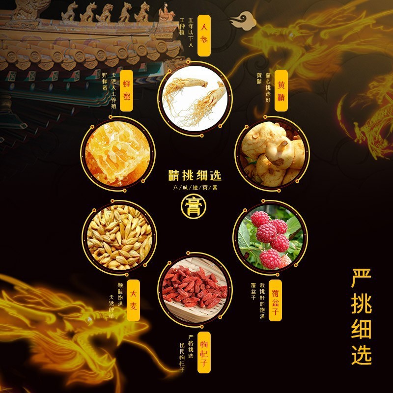 南京同仁堂六味地黄膏 人参福记坊官方直供源头厂家批发代发|undefined