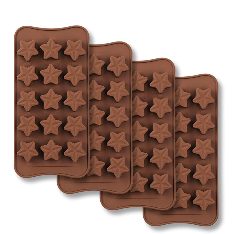Molde de silicona de grado alimenticio para chocolate, molde DIY para dulces de tulipán, barra energética, molde de chocolate Dubai