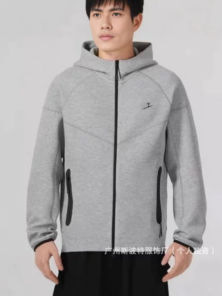 Cross-Border Export Spring and Autum Quality Sports Jackets Nk Sweatshirts Hooded Jackets Men's and Women's Sports Casual Cardigan Tops