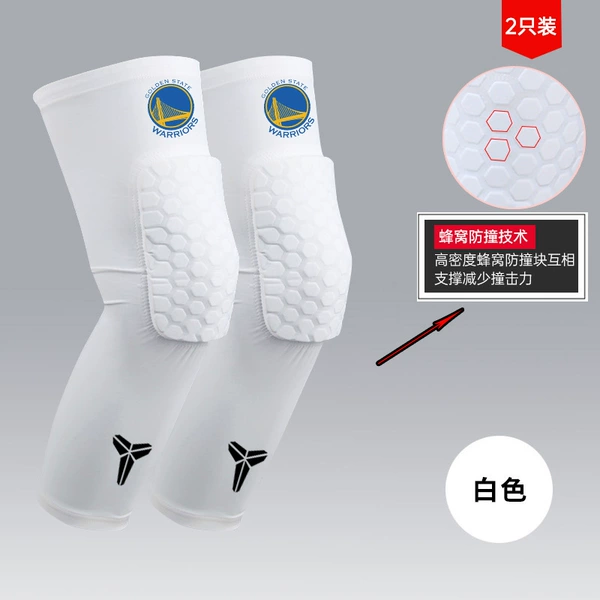 White double label knee pads YS+KB