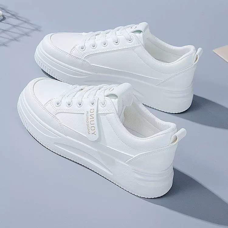 Белые женские туфли ins trbottomy 2021, весенне-осенние универсальные модные кроссовки в стиле k, студенческие повседневные спортивные туфли на платформе на плоской подошве