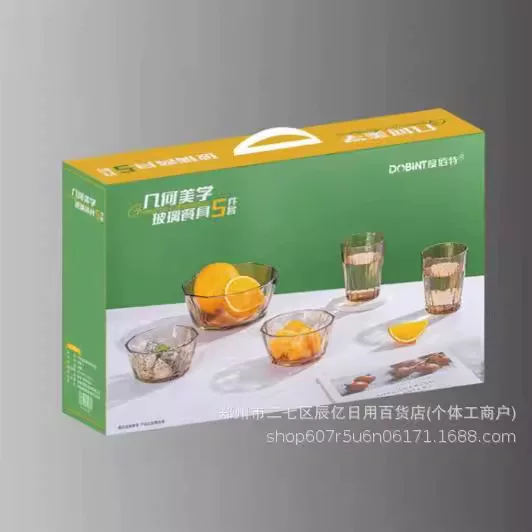 度佰特 Geometric glass tableware, set, Birthday gift