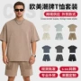 口袋同款夏季松紧腰t恤