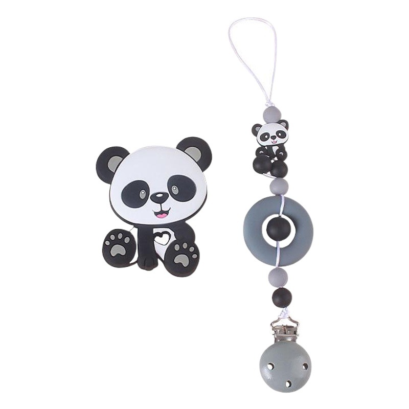 Bebé creativo juguete mordedor nueva Panda de la historieta silicona teether stick AliExpress Amazon Venta caliente