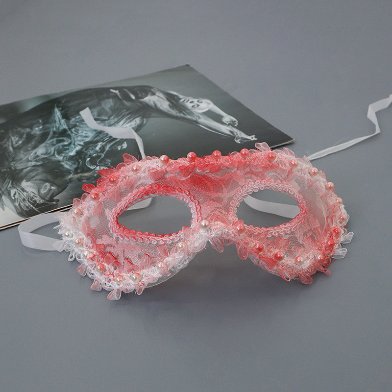 Halloween nueva máscara de mitad de cara baile de terror vestido de sangre clipes de pelo maquillaje accesorios de espectáculo